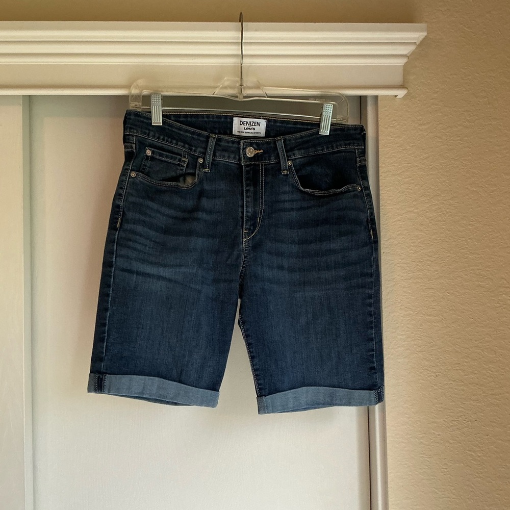 Denizen from Levi's Dark Blue Jean Shorts